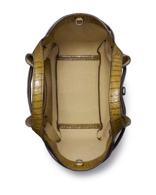 Romy Croc Leather Small Tote