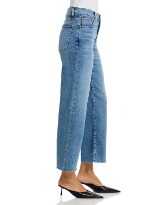 The Mellow Mid Rise Straight Ankle Jeans in Clue Raw After