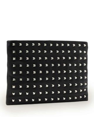 Bettina Embellished Leather Clutch