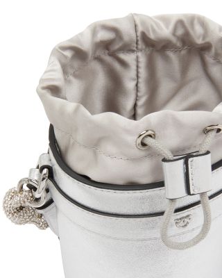 Mini Metallic Leather Bucket Bag