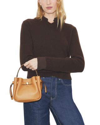Romy Mini Leather Bucket Bag
