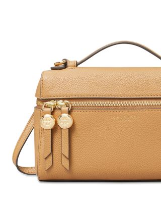 Slim Leather Top Handle Bag