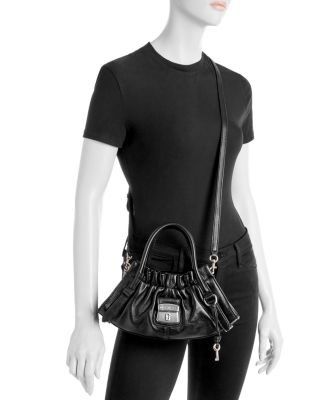 Small Leather Satchel Crossbody Bag
