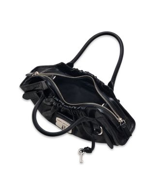 The Cristina Small Croc Embossed Leather Satchel