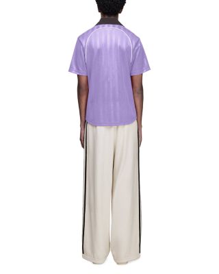 Piped Open Collar Polo Shirt