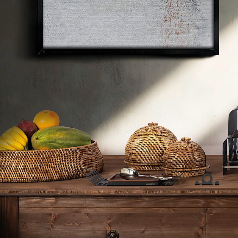 Sambonet Radici Home Collection Rattan 20 Bowl