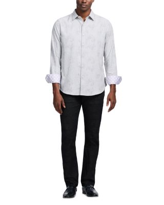 Knox Printed Long Sleeve Button Front Shirt