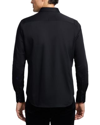 Royal Flush Printed Long Sleeve Button Front Shirt