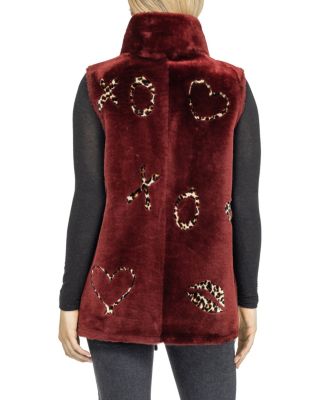 Reversible Shearling Zipper Vest