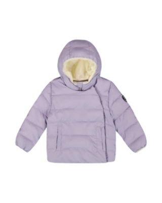 Girls' Compressible Winter Puffy Coat Designed for Car Seat - Little Kid