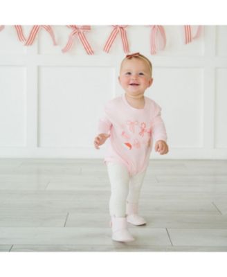 Girls' Christmas Fun Long Sleeve Romper - Baby