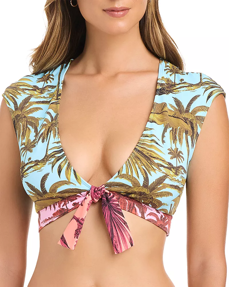 Bleu Rod Beattie Tie Front Bikini Top