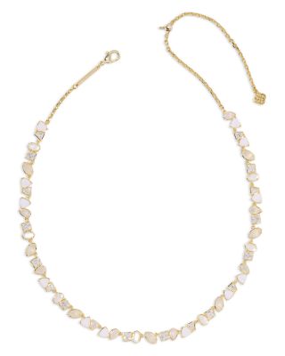 Isabelle Mixed Stone Tennis Necklace, 19"