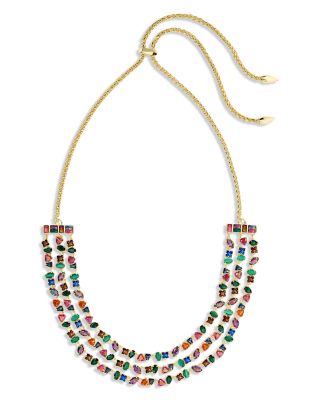 Isabelle Mixed Stone Statement Necklace, 28.25"