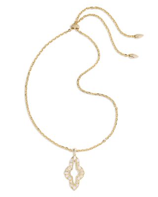 Abbie Stone Open Frame Pendant Necklace, 16-19"