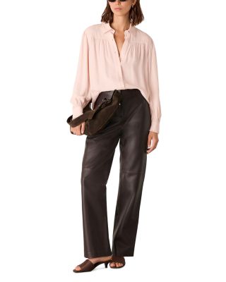 Tie Neck Crepe Blouse