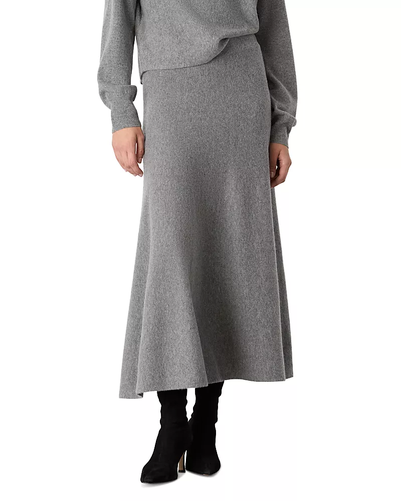 Whistles Midi Wool Skirt