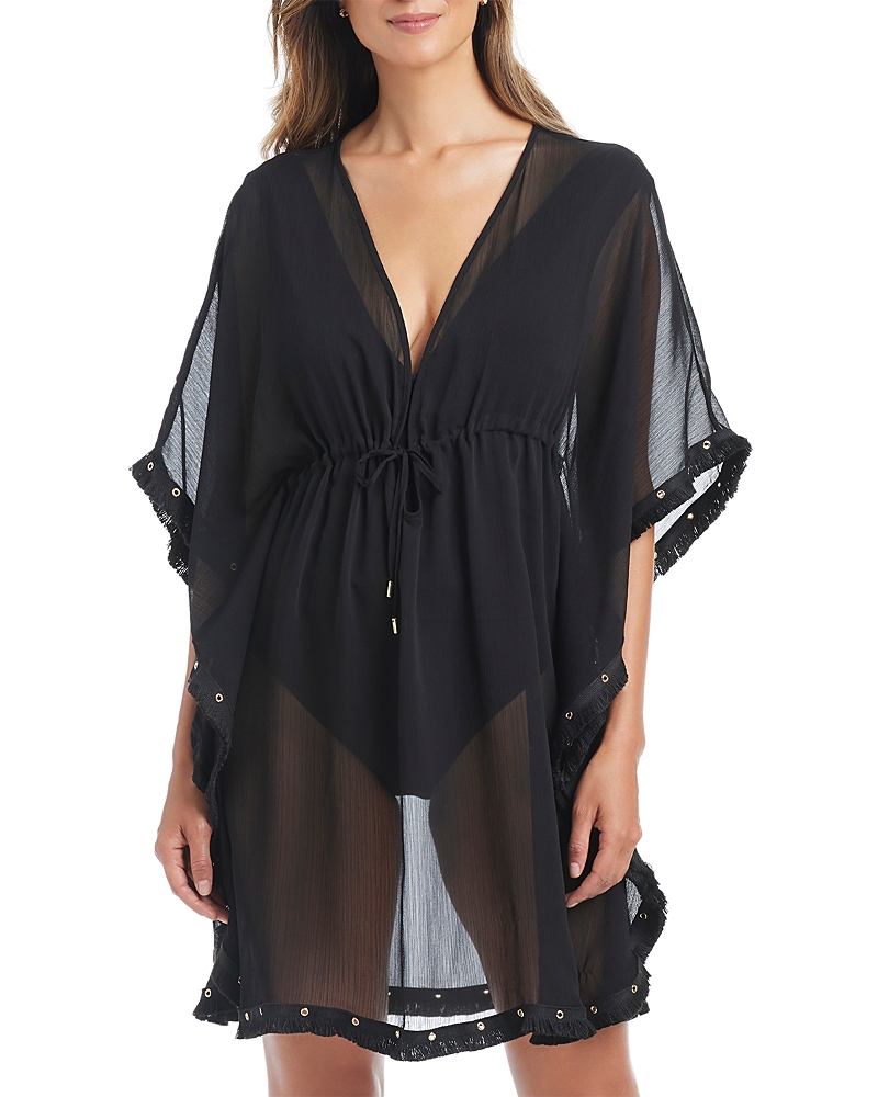 Bleu Rod Beattie Tie Front Caftan