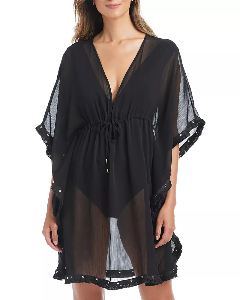 Bleu Rod Beattie Tie Front Caftan
