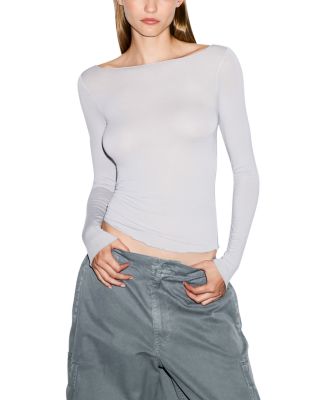 Sheer Modal Long Sleeve Tee