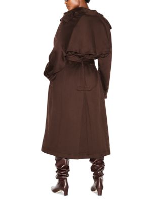 Boyfriend Fleece Trench Coat