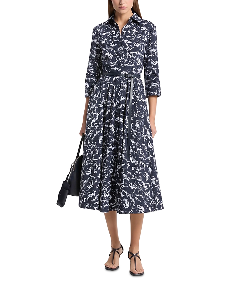 Michael Michael Kors Belted Poplin Shirt Dress