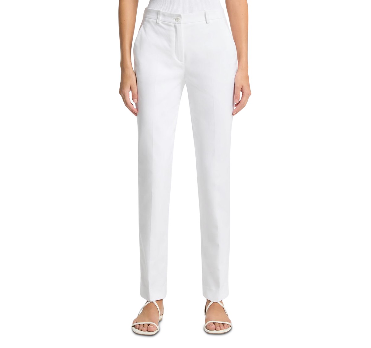 Michael Kors Collection Samantha Pants in Optic White