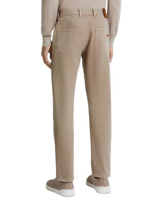 Roccia Slim Fit Cotton and Cashmere Pants