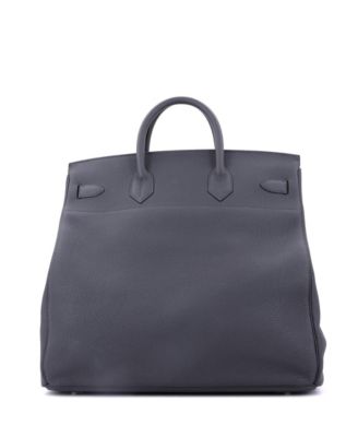 HAC 40 Handbag Grey Togo with Palladium Hardware
