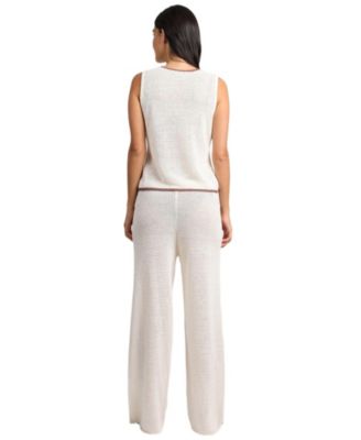 Linen Knit Drawstring Pant