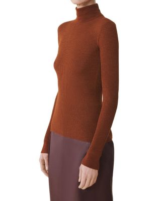  Merino Wool and Silk Turtleneck Sweater