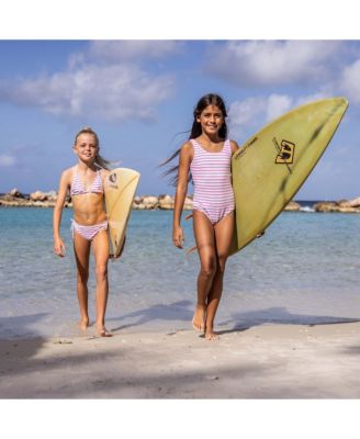 Girls' Sorbet Stripe Teen Scoop Swimsuit - Big Kid