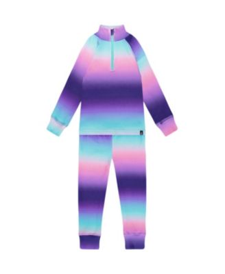 Girls' Two-Piece Gradient Thermal Underwear Set - Little Kid