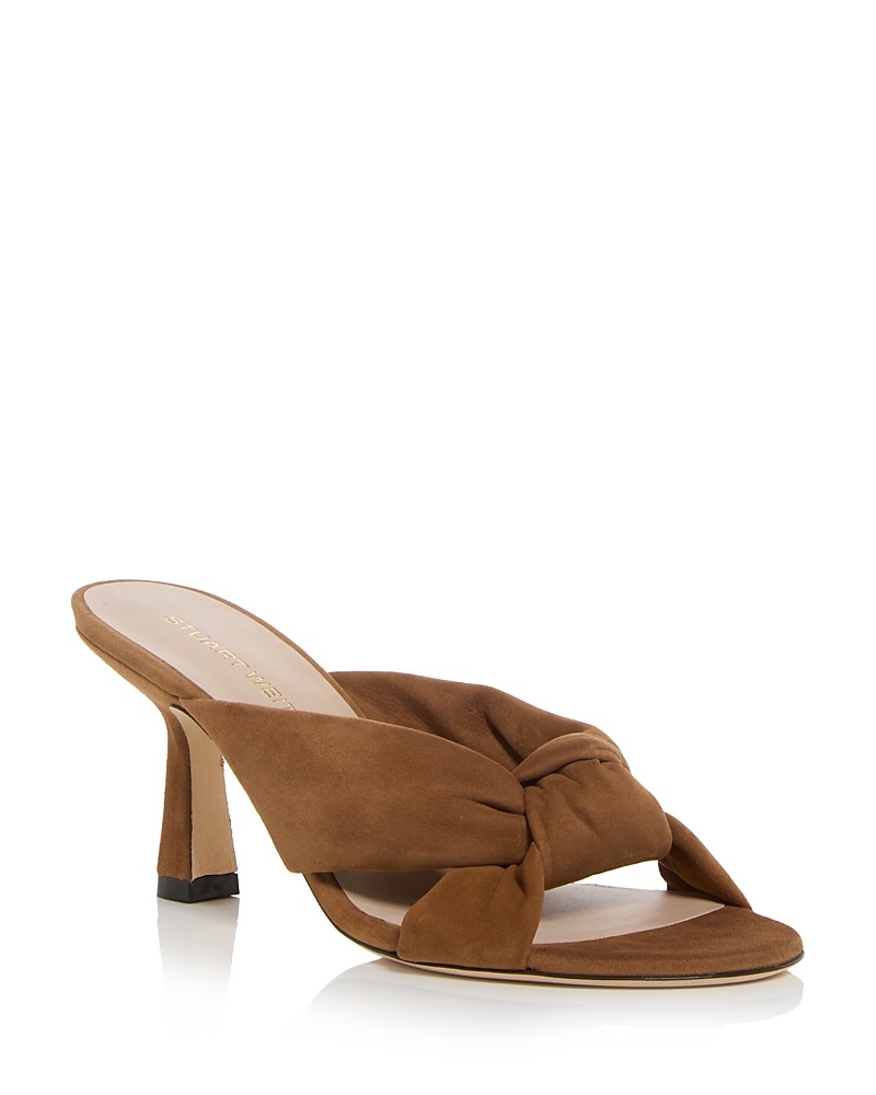 Stuart Weitzman Women's Soplaya Slide Sandals In Brown