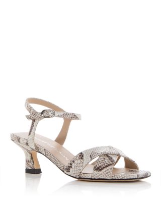 Women's Vinnie Snake Embossed Sandals