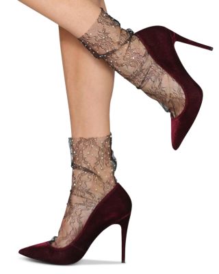 Crystal Lace Ankle Socks