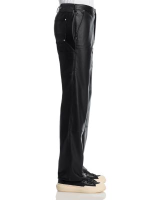 Faux Leather Carpenter Pants