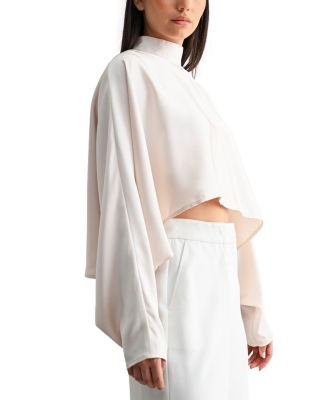 Mock Neck Caftan Top