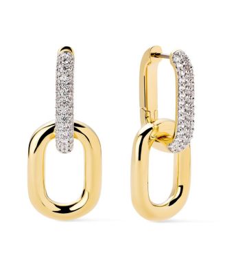  Ash Double Pave Drop Earrings
