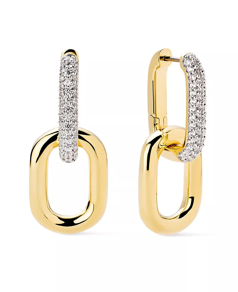 Ana Luisa Ash Double Pave Drop Earrings