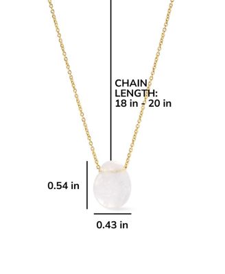  Mini Clear Quartz Pebble Necklace