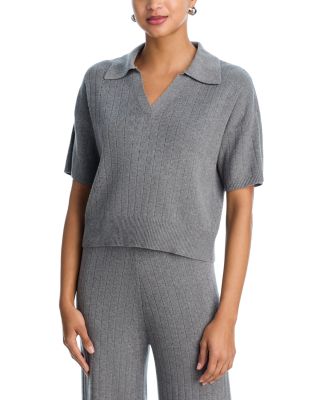 Javier Knit V Neck Short Sleeve Top