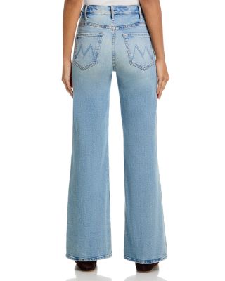The Hustler Roller Sneak High Rise Wide Leg Jeans in I Confess