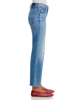 The Kick It High Rise Ankle Straight Jeans in Birds Gone