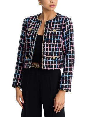 Chainlink Print Tweed Jacket