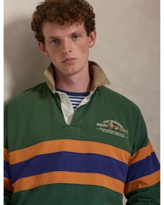 Vintage Fit Embroidered Rugby Shirt