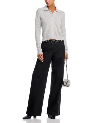Mid Rise Wide Leg Pants