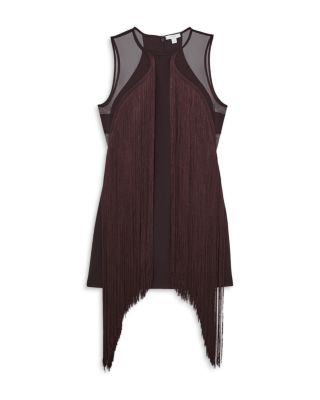 Farrow Fringe Detail Mini Dress