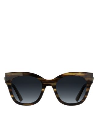 Roseau Striped Square Sunglasses, 51mm
