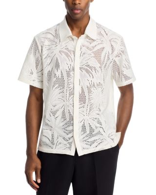 Conrad Short Sleeve Mesh Button Front Shirt